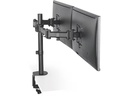 Ultradesk Tischhalterung Skeleton Double bis 16 kg – Schwarz matt