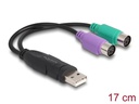 Delock USB-Adapter USB-A Stecker - PS/2