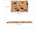 relaxdays Fussmatte Flamingo 41.5 cm x 62 cm