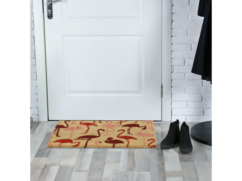 relaxdays Fussmatte Flamingo 41.5 cm x 62 cm