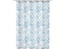 Kleine Wolke Duschvorhang Concha 180 x 200 cm, Hellblau/Weiss