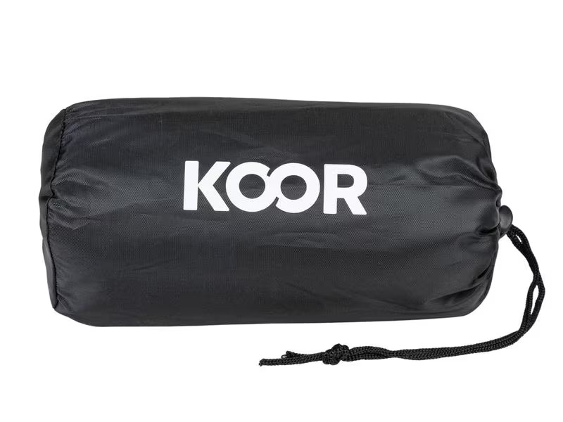 KOOR Schlafsack, Schlafsackeinlage und Reisekissen Set Grün