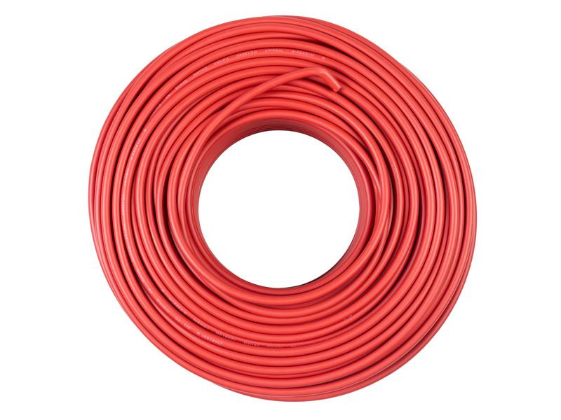 FURBER.power Anschlusskabel 6 mm² ohne Stecker, Rolle 100 m, Rot