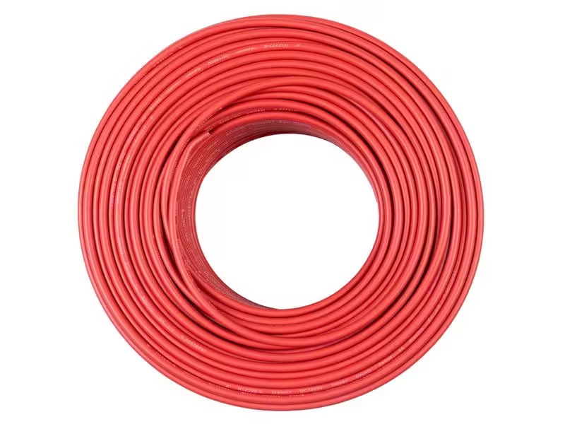 FURBER.power Anschlusskabel 4 mm² ohne Stecker, Rolle 100 m, Rot