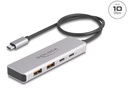 Delock USB-Hub 10 Gbps 2 x USB Typ-A und 2 x USB Type-C