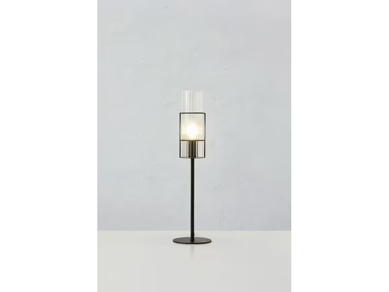 Markslöjd Tischleuchte Tubo 1L, E14, 50 cm, Schwarz