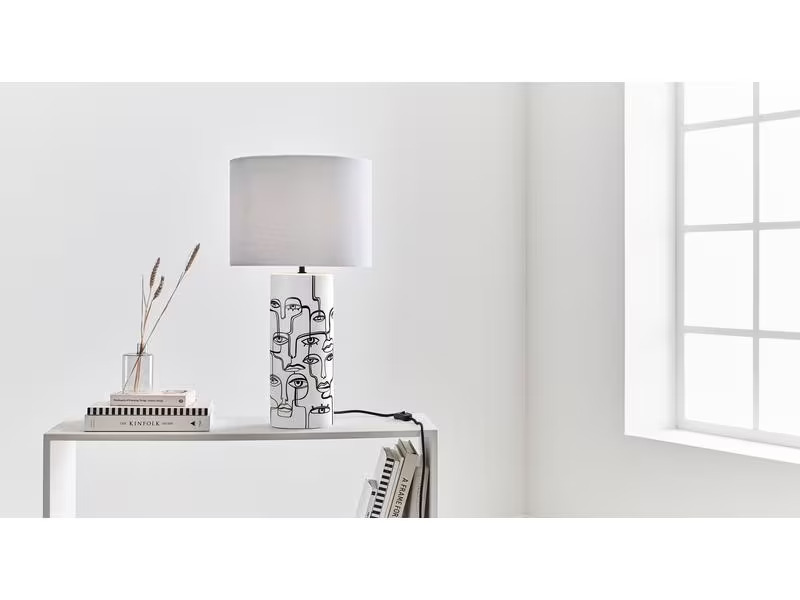 Markslöjd Tischleuchte Family 1L, E27, 60 W, Weiss