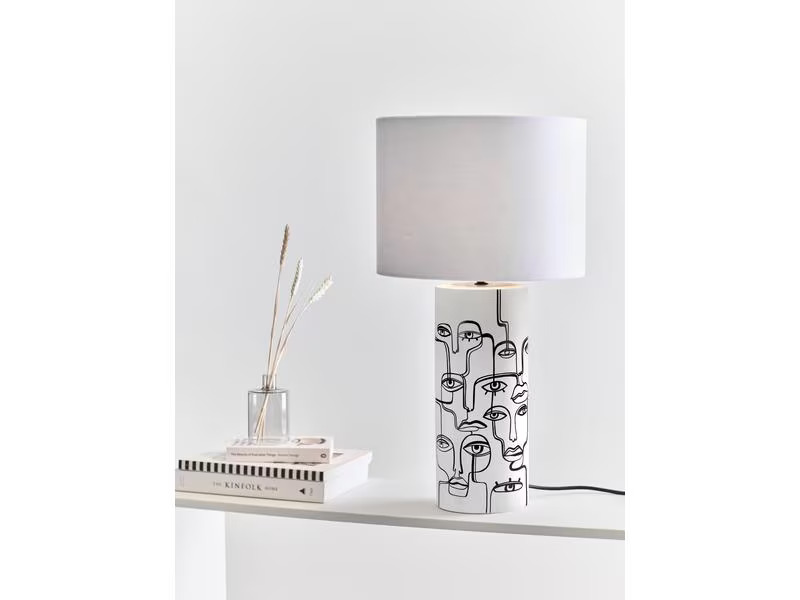 Markslöjd Tischleuchte Family 1L, E27, 60 W, Weiss