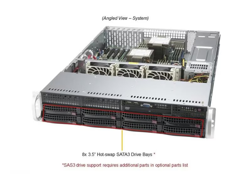 Supermicro Barebone Mainstream SuperServer SYS-620P-TRT