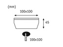 Paulmann Wegeleuchte LED Solar Cube, 0.24W, 2700K, Edelstahl