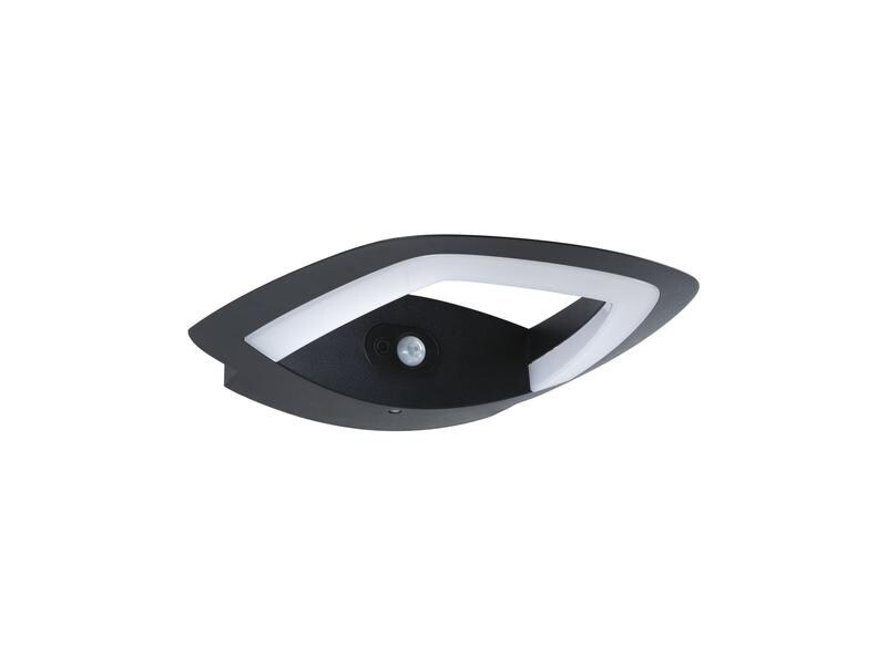 Paulmann Wandleuchte LED Akena Bewegungsmelder, 2200K, Anthrazit,