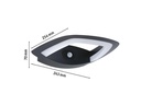 Paulmann Wandleuchte LED Akena Bewegungsmelder, 2200K, Anthrazit,