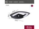 Paulmann Wandleuchte LED Akena Bewegungsmelder, 2200K, Anthrazit,