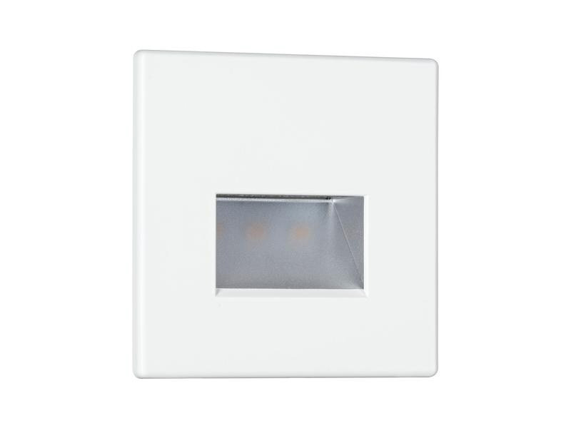 Paulmann Wandeinbauleuchte LED Edge Quadro, 1.2W, 2700K, Weiss