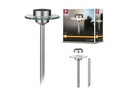 Paulmann Sockelleuchte LED Solarspiess Special Ufo, 3000K, Edelstahl