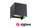 Paulmann Outdoor Wandleuchte LED House Cybo, 2x2.5W, RGBW, Anthrazit