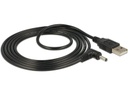 Delock USB-Stromkabel A - Hohlstecker 3.5/1.3mm, 1,5m
