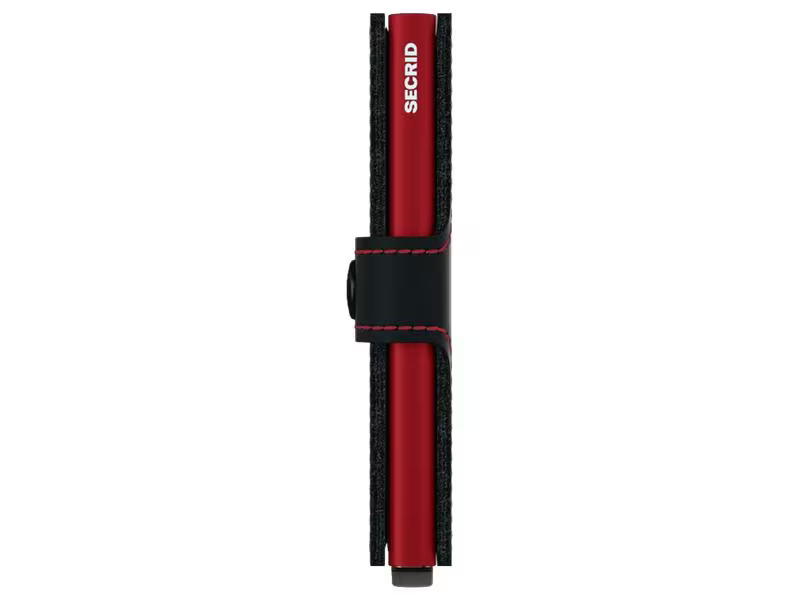 SECRID Portemonnaie Miniwallet Matte Black/Red
