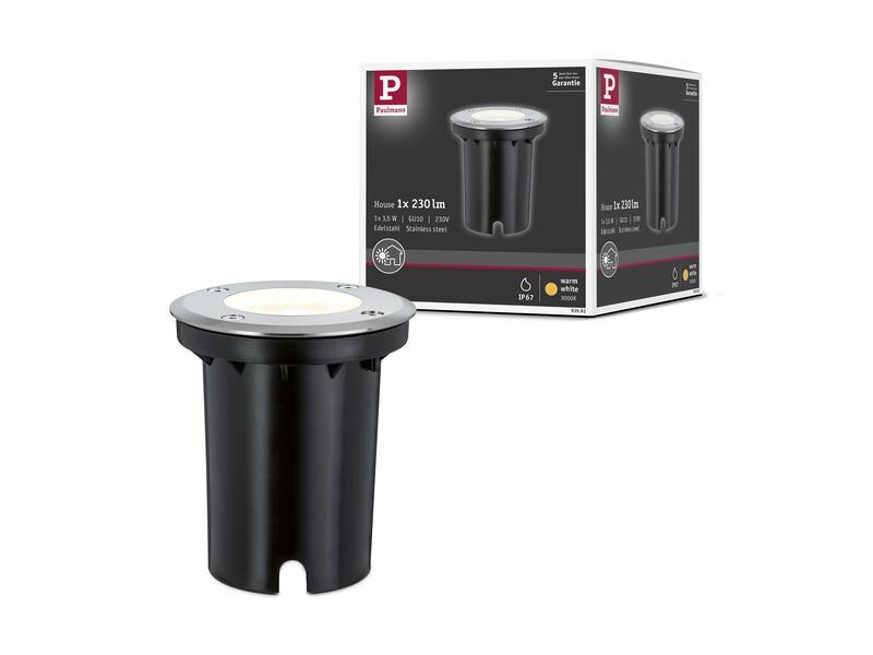 Paulmann Wegeleuchte GU10, 3.5W, 3000K, Edelstahl
