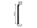 Paulmann Sockelleuchte LED Zenera, 10W, 2200K, Anthrazit