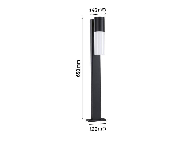 Paulmann Sockelleuchte LED Tralia E27, 10W, Anthrazit