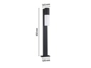 Paulmann Sockelleuchte LED Tralia E27, 10W, Anthrazit