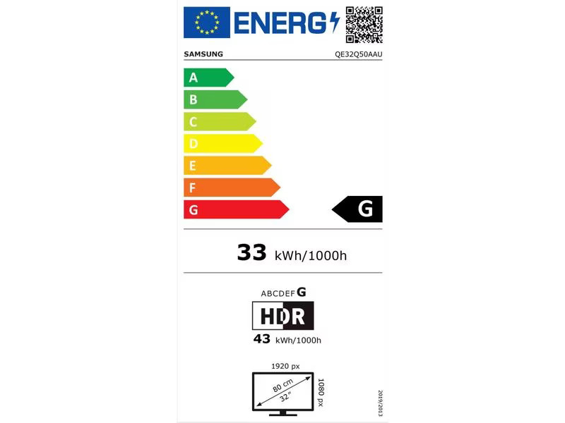 Samsung TV QE32Q50A EUXXN 32, 1920 x 1080 (Full HD), QLED