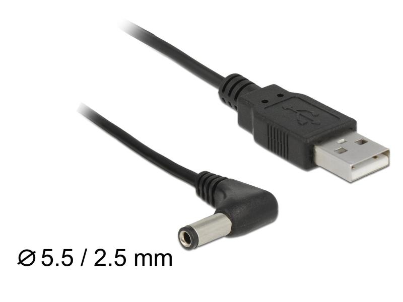 Delock USB-Stromkabel A - Power Hohlstecker 5.5/2.5mm 1.5m