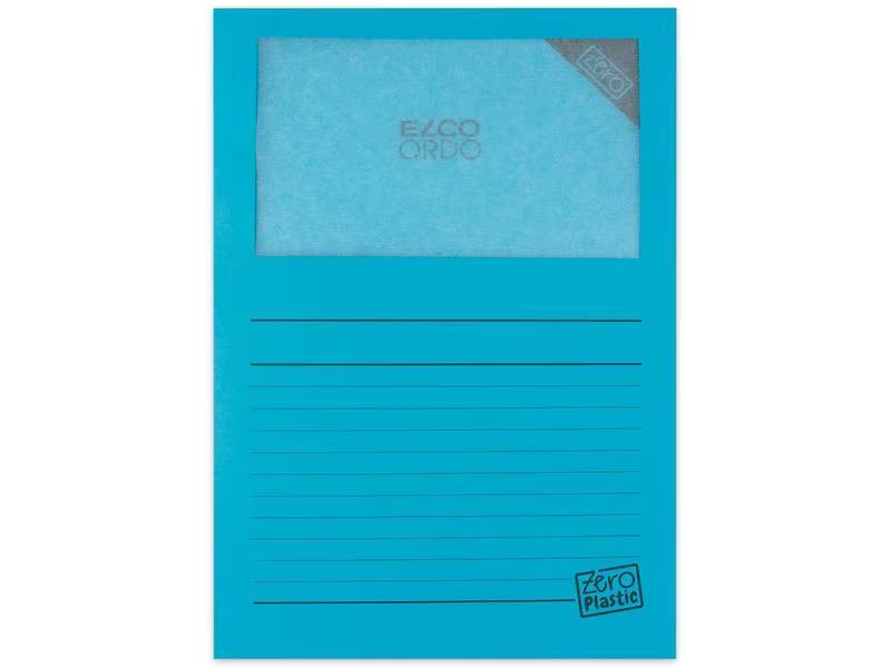 ELCO Sichthülle Zero Plastic Blau, 100 Stück