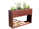 Innovesta Hochbeet mit Regal Rostbraun