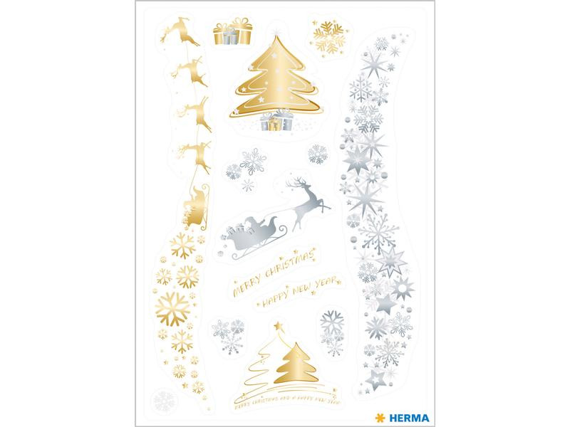 Herma Stickers Weihnachtssticker Weihnachtszauber 1 Blatt à 14 Sticker
