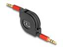 Delock Audio-Kabel aufrollbar 3.5 mm Klinke - 3.5 mm Klinke 0.9 m
