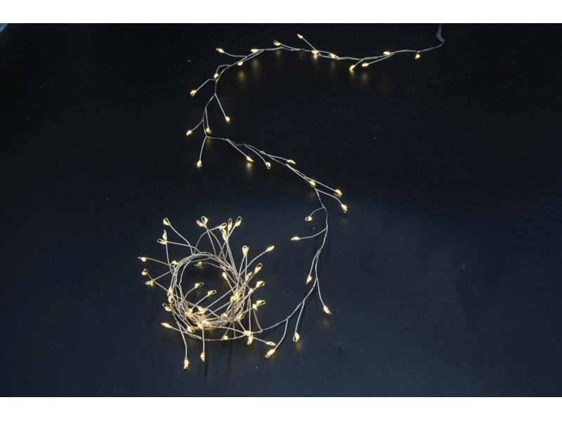 Dameco LED Lichterkette Angel Hair 1 m, 50 LED