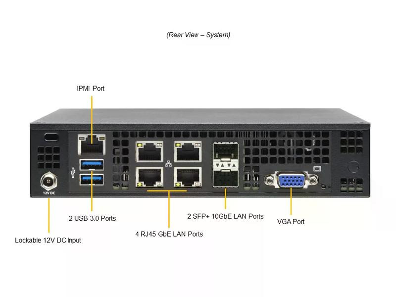 Supermicro Barebone IoT SuperServer SYS-E200-12A-4C