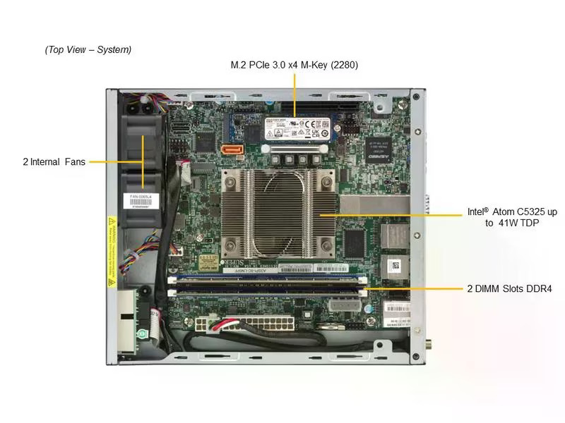 Supermicro Barebone IoT SuperServer SYS-E200-12A-8C