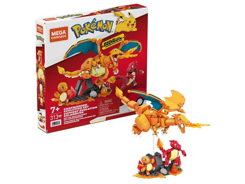 Mega Construx Pokémon Glumanda Evolution Set