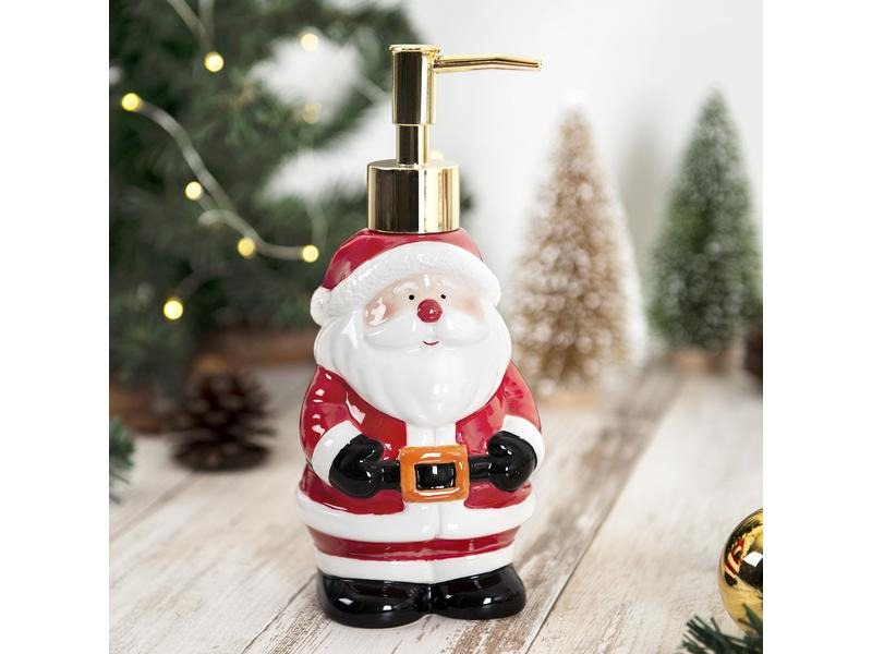 Diaqua Seifenspender Santa Claus 420 ml, Rot/Schwarz/Weiss