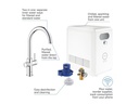 GROHE Küchenarmatur Blue Professional C-Auslauf Set Chrome