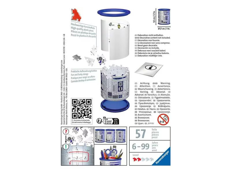 Ravensburger 3D Puzzle Utensilo – Star Wars R2D2