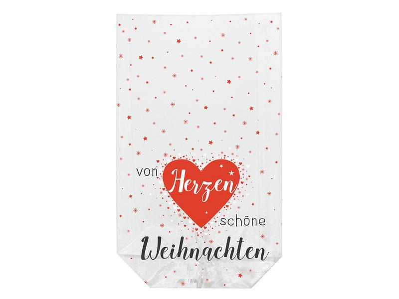 Braun + Company Guetzli-Verpackung Weihnachtsgrüsse 11.5 x 19 cm, 10 Stück