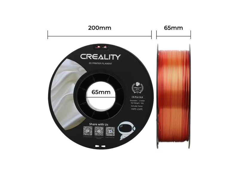 Creality Filament PLA Silk Gold/Rot, 1.75 mm, 1 kg
