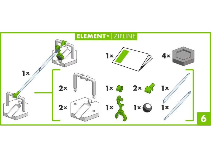 Ravensburger Kugelbahn Zubehör GraviTrax Element Zipline