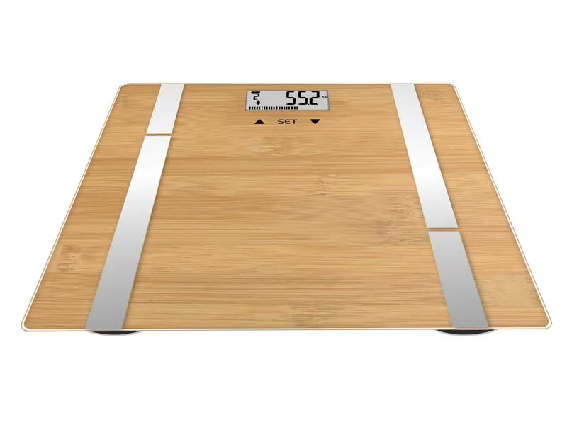 Terraillon Körperanalysewaage Bamboo Fit Braun