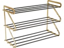Kare Schuhregal Walk Big 84 x 55 cm, Gold/Schwarz