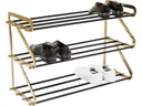 Kare Schuhregal Walk Big 84 x 55 cm, Gold/Schwarz