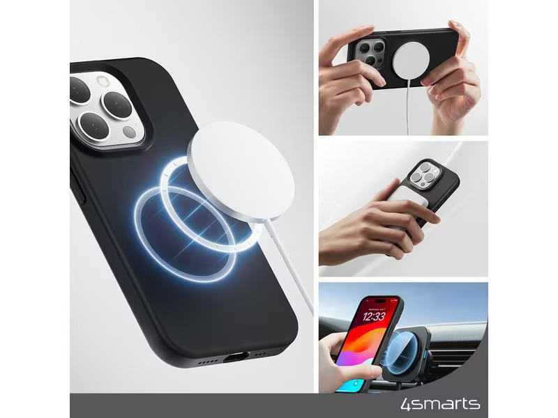 4smarts Back Cover Silicone Cupertino UltiMag iPhone 15 Pro Max