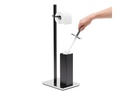 relaxdays Toilettengarnitur Schwarz