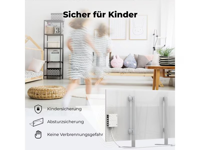 AENO Infrarot-Heizer Premium Eco Smart LED 700 W, Weiss