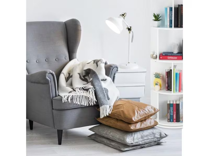relaxdays Drehbares Bücherregal 138 x 50 cm, Weiss