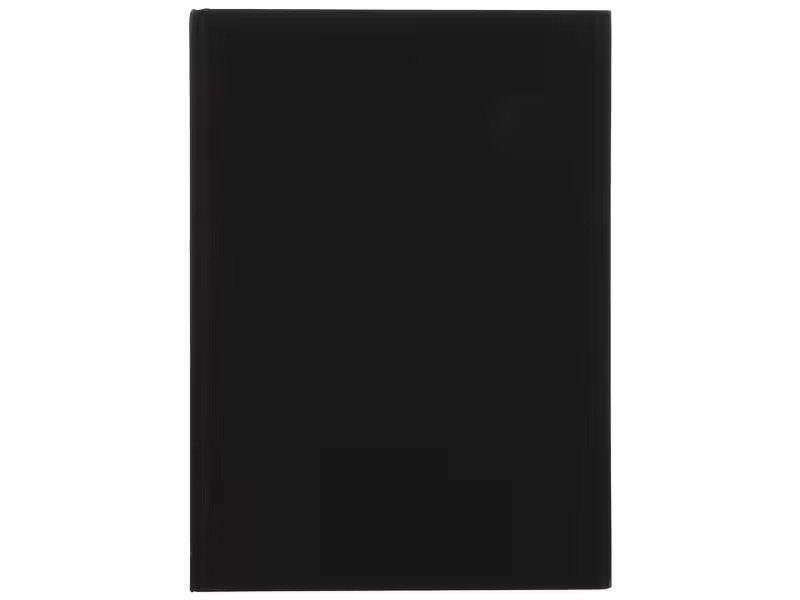 Büromaterial Notizbuch A4, Blanko, Schwarz